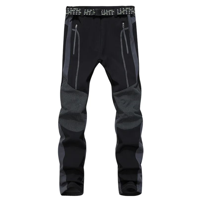 RAY GRACE Men Waterproof Windproof Hiking Trekking Softshell Pants Mountain Climbing Hunting Outdoor Warm Fleece Trousers | Спорт и