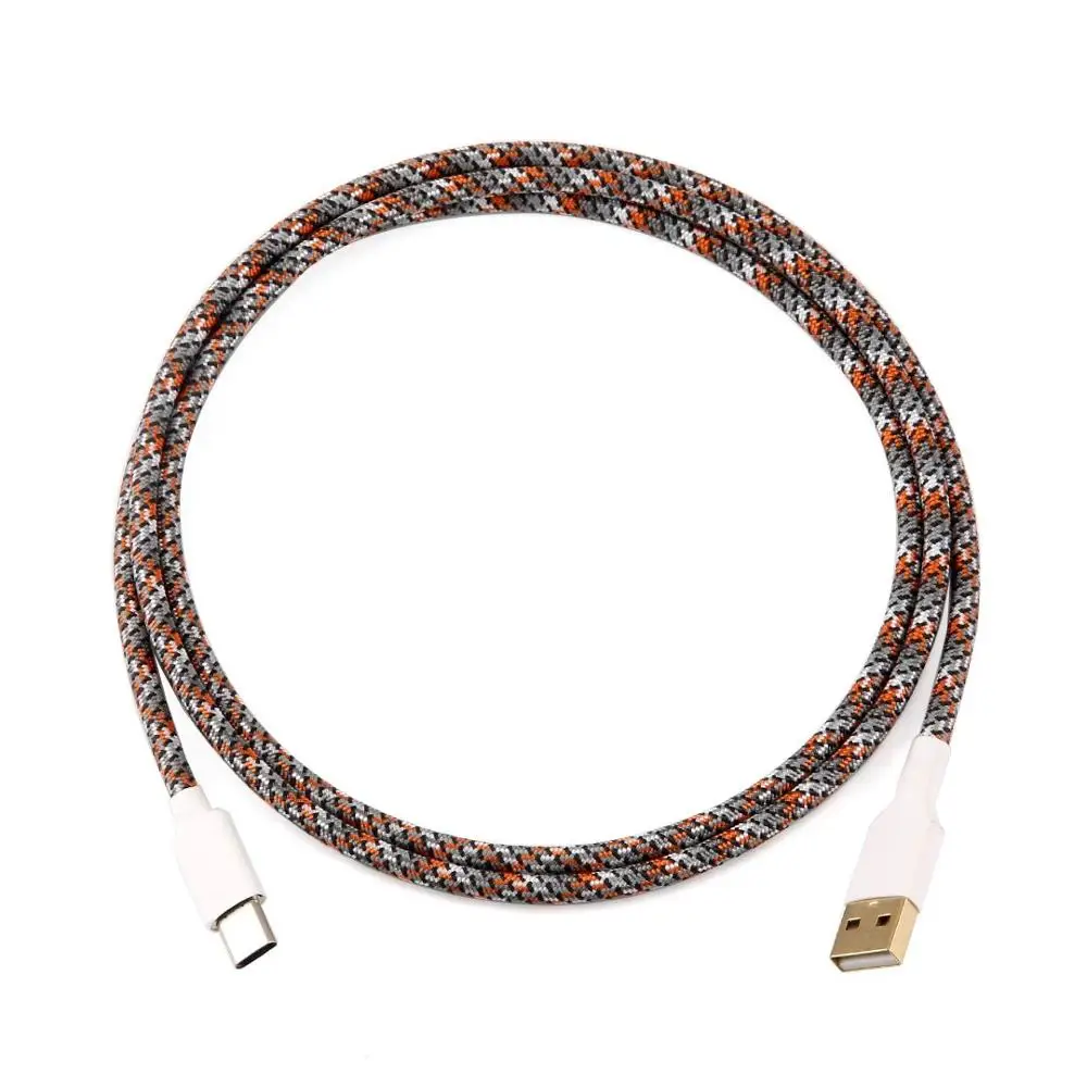 Color 1 Type-C cable Ручной работы TYPE-C USB кабель(1,2 м) для механической клавиатуры fit GK64 PCB - Цвет: Color 1 Type-C cable