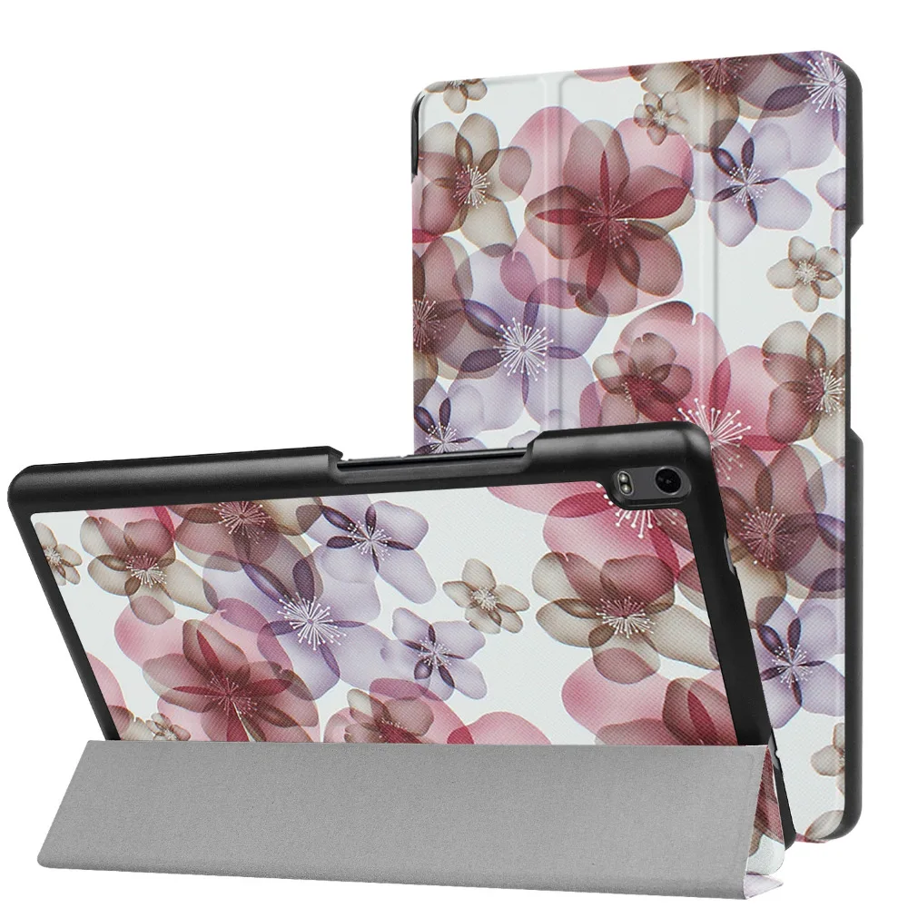 Ультратонкий Магнитный чехол из искусственной кожи с умным принтом для Lenovo TAB 4 8