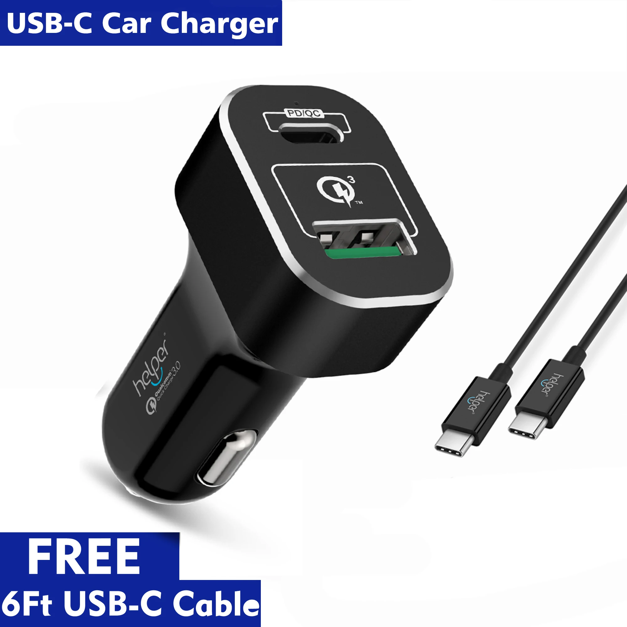 Зарядное устройство для автомобиля 45 Вт USB C PD 5 В 20 в быстрая зарядка 3 0|Адаптеры