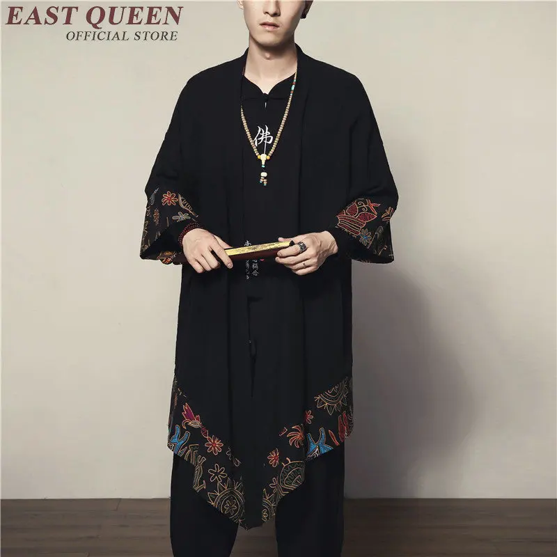 

Men blouse summer cardigan Japanese streetwear male kimono short sleeve shirt KK1534