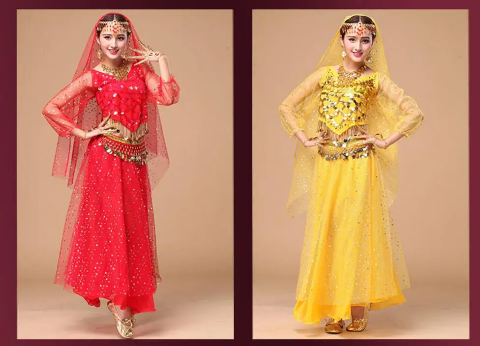 Новые костюмы для взрослых женщин Для Болливуда женские болливудских танцев