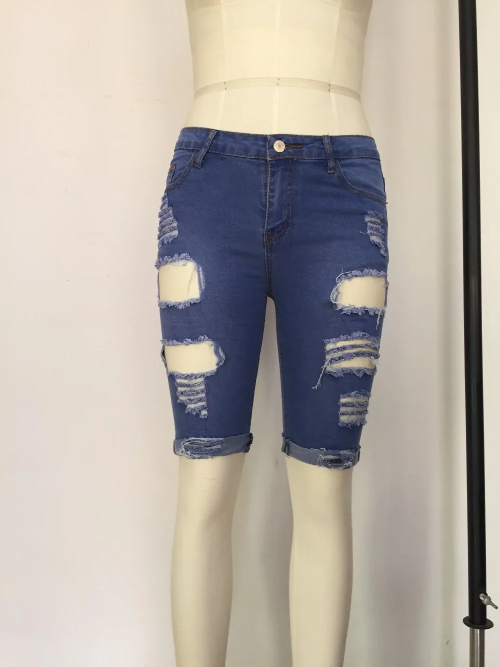 Женские шорты-бермуды летние шорты с высокой талией синие белые черные | Женская