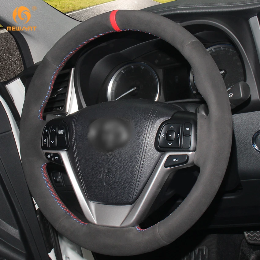 MEWANT черная замша для Toyota Highlander 2015 2016 2017 Sienna 2015-2017 аксессуары интерьера запчасти |