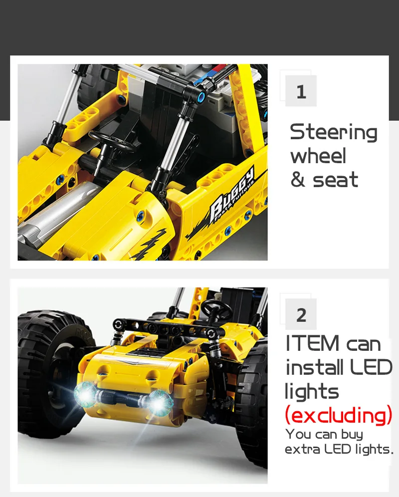 522 PCS Technic серия RC гоночный автомобиль модель DIY строительный блок машина кирпичные игрушки для детей