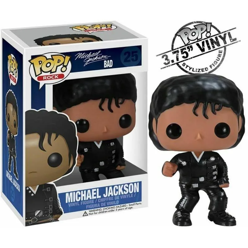 with retail box FUNKO POP Майкл Джексон BEAT IT BILLIE JEAN BAD Smooth Criminal виниловая экшн коллекция фигурок фигурка игрушки подарки для детей - Цвет: with retail box