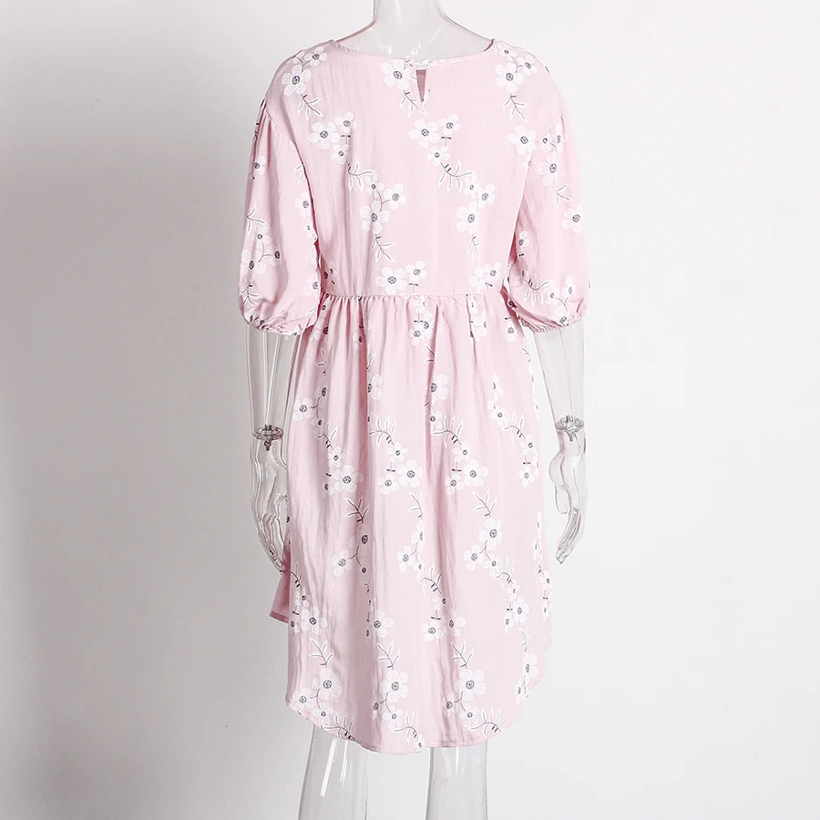 Women Peplum Tops And Blouses Autumn 2018 Fashion Half Sleeve Blouse Ruffle O Neck Irregular Casual Loose Floral Printing |