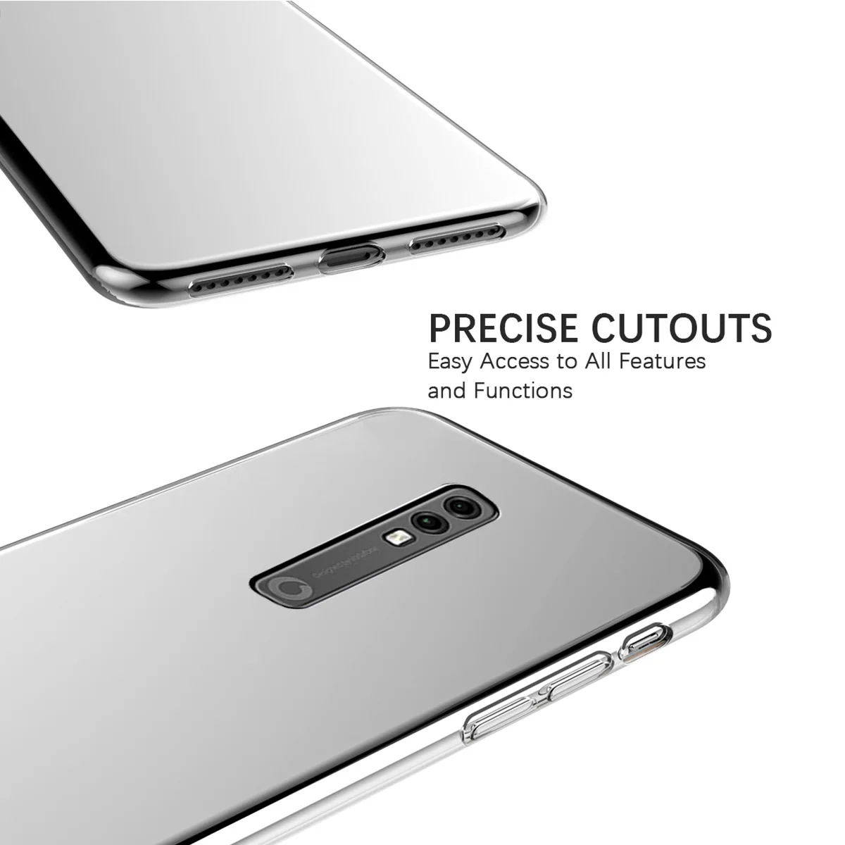 Для Vodafone Smart V10 чехол тонкий мягкий прозрачный ТПУ противоударный защитный