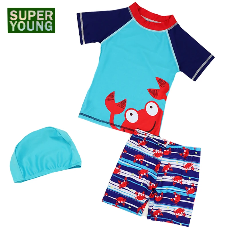 Детский солнцезащитный купальник для маленьких мальчиков купальный костюм