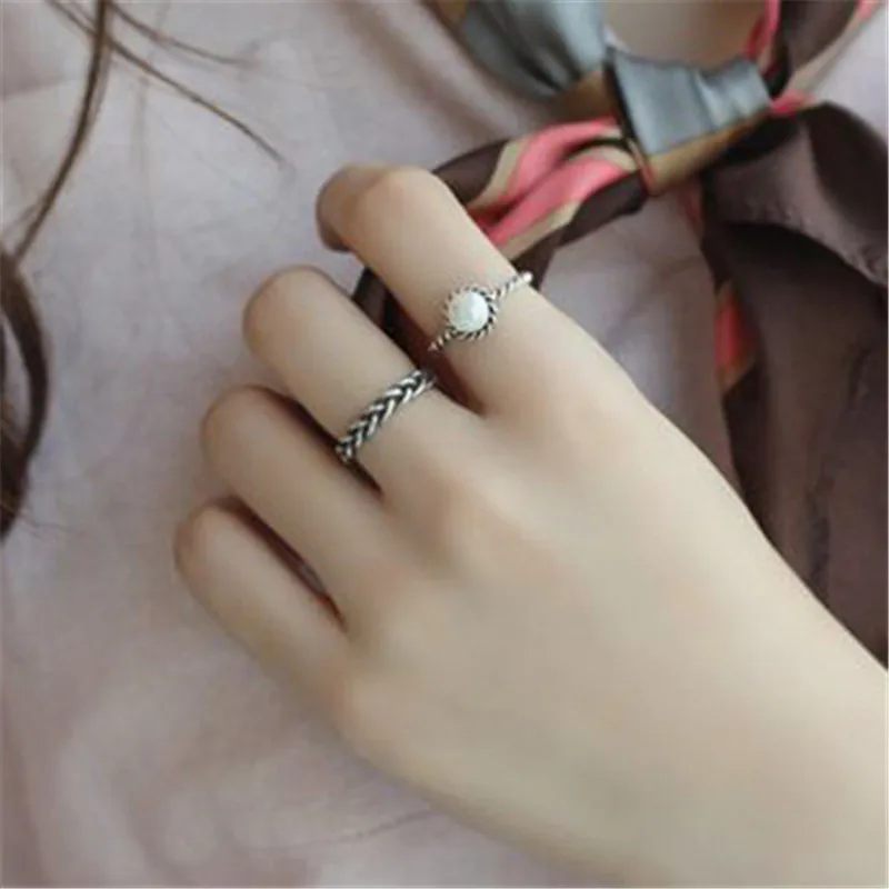 b127 2016 new fashion S925 pure silver restoring ancient ways is old natural freshwater pearl ring | Украшения и аксессуары