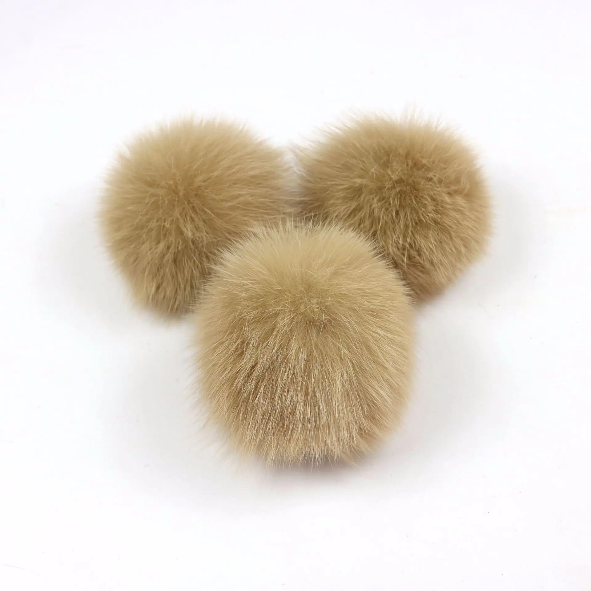 2 шт каблук 10 см природный натуральный шарик из меха лисы помпонами пушистый