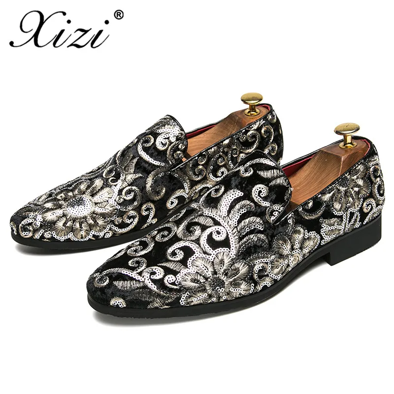Xizi 2020 Summer Black Men's Casual Suede Loafers Wedding Party Men Shoes Luxury Brand Noble Elegant Dress for | Обувь