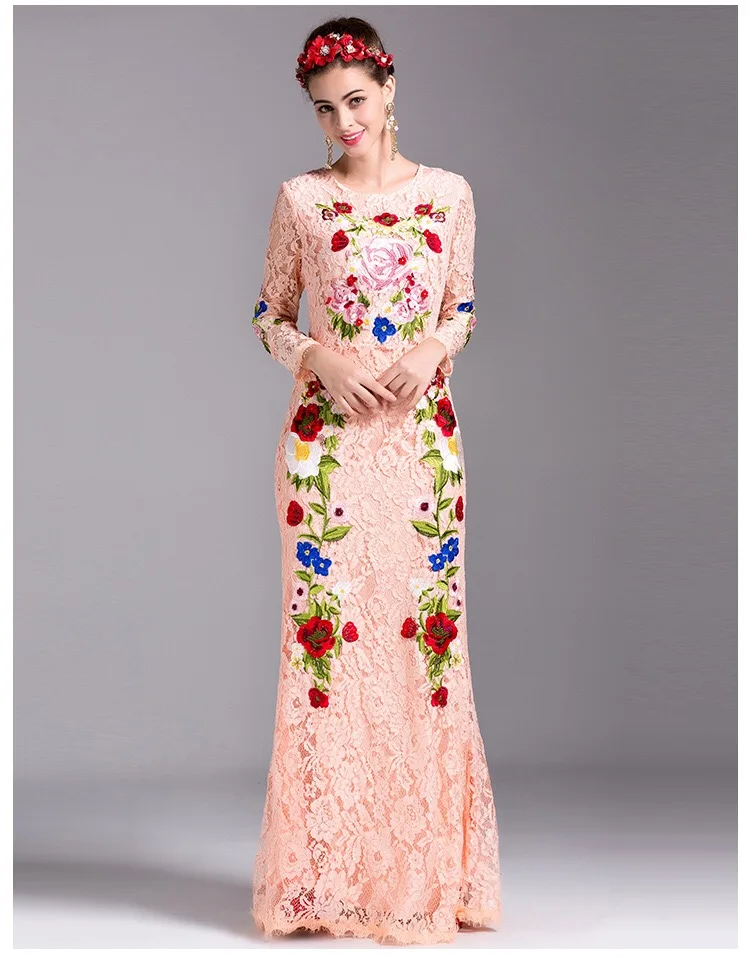 2017 весна лето мода неделю шоу взлетно-посадочной полосы дизайнер вышивка кружева