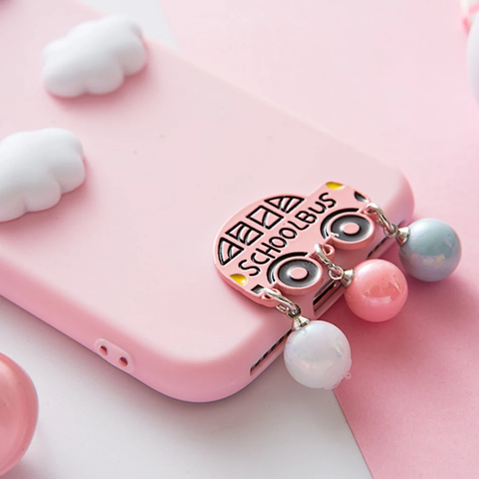 Чехол для Xiaomi mi 8 Lite Pro 8SE 6x/A2 5x/A1 милый 3D чехол с мультяшными облаками карамельные