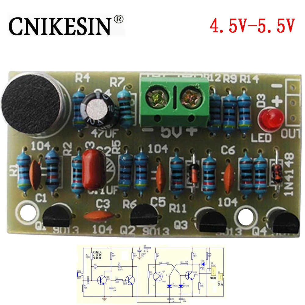 CNIKESIN diy электронные наборы голосового управления clapper switch fun production suite электронный