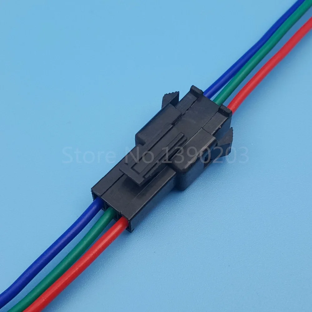 50 пар SM 3Pin шаг 2 54 мм мужской и женский 15 см 22AWG провод разъем для Светодиодный