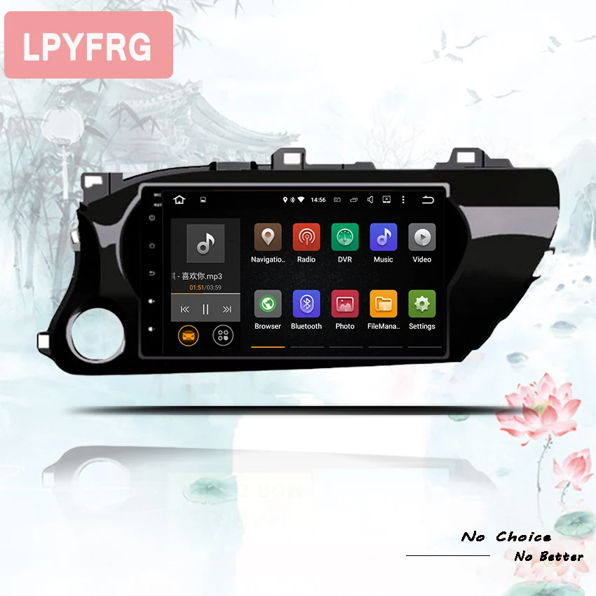 Автомобильный dvd плеер 6G + 10 0 GROM на Android 128 для Toyota Hilux 2016 2017 2018 2019 2 Din 1280*720 gps
