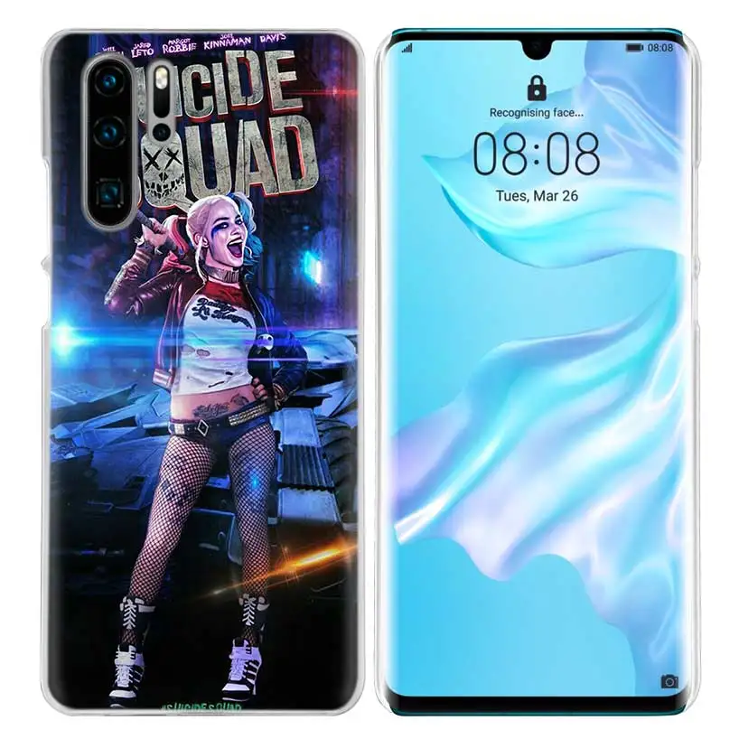 08 Джокер Отряд Самоубийц Харли чехол для huawei P20 P30 P Smart Nova 4 3i P10 P9 P8 Коврики 10 20 lite Pro мини жесткий чехол для телефона pc - Цвет: 08