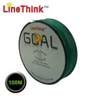 100 м Фирменная японская плетеная многонитевая рыболовная леска LineThink GOAL 100% PE 4X, рыболовная леска, бесплатная доставка