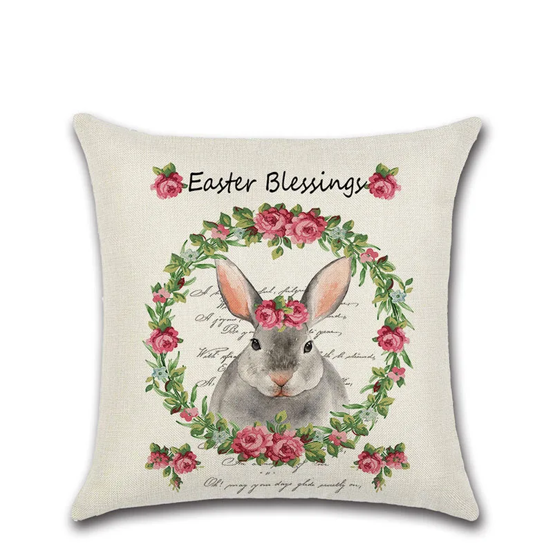 Чехол для диванной подушки с милыми мультяшными животными тигры Лев ежик енот