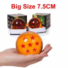 Bolas de cristal de 7,5 CM, tamaño grande 1, 2, 3, 4, 5, 6, 7 estrellas, figuras de acción clásicas, juguetes nuevos en regalo