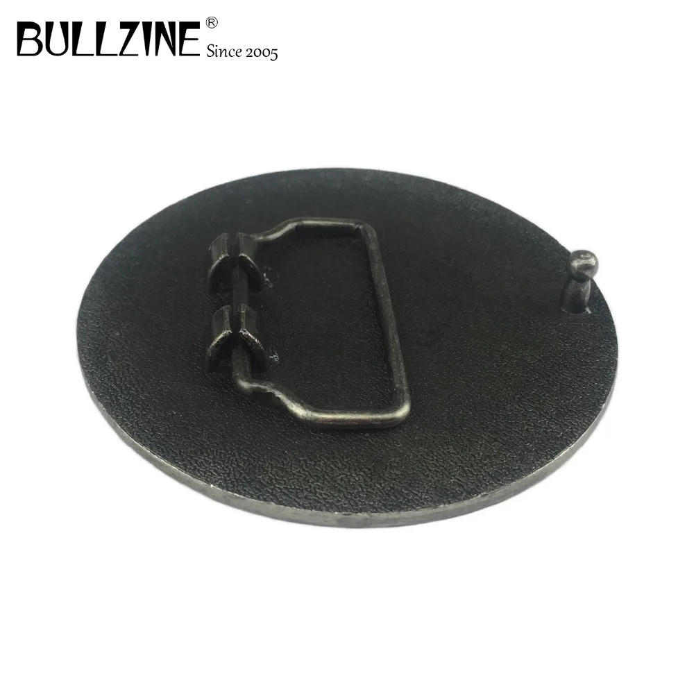 В Bullzine нанесение татуировок станка пряжки ремня с оловянной отделкой FP-03699