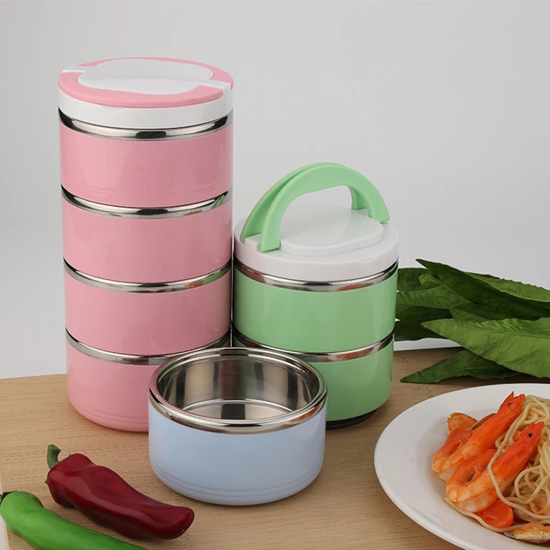 Portable Lunch Box Bento Box Stainless Insulation Lunchbox Kid Food Thermal Container Picnic Leak-Proof Case Snack Box