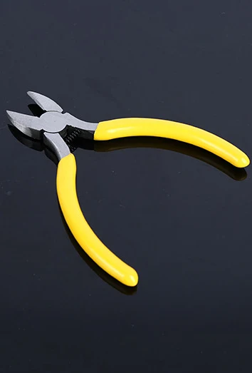 Diagonal nose Иглы-плоскогубцы 5-дюймовый мини DIY Аксессуары Ювелирные изделия с бусинами; небольшие ручные обжимные клещи Ручной инструмент - Цвет: Diagonal nose