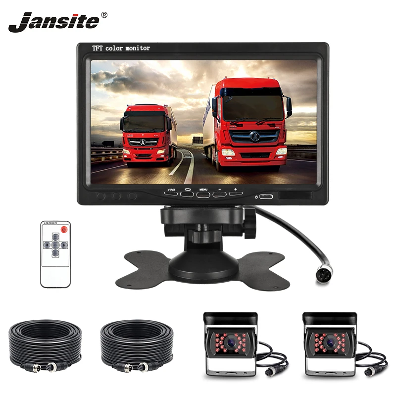Jansite 7 &quotTFT ЖК дисплей проводной автомобильный монитор камеры с авиационной