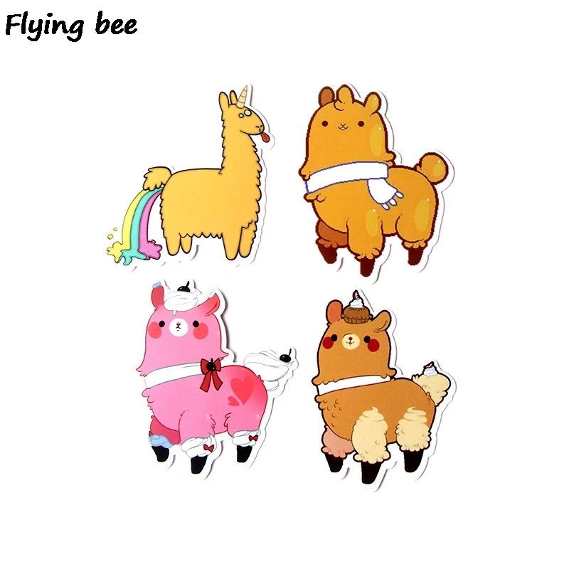 Наклейки Flyingbee альпака водостойкие 18 шт. | Электроника