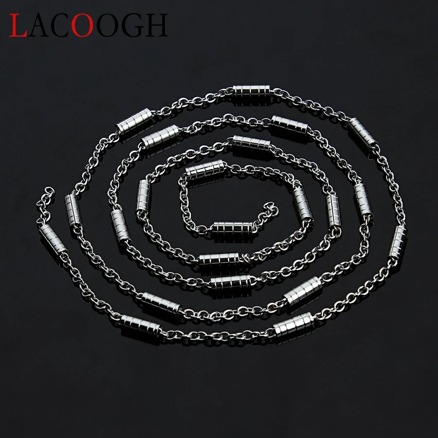 

New Fashion 2 meters/lot Silver Tone 316L Stainless Steel DIY Necklace Chains Bulk Link Chains Jewelry Findings Accessories