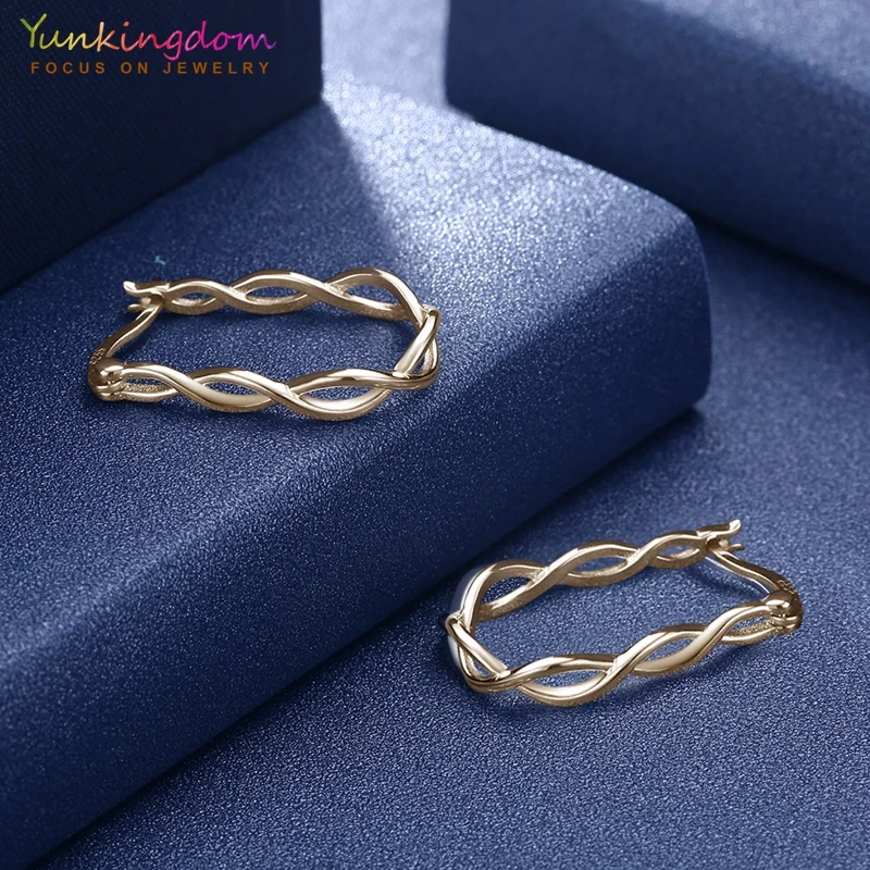 Yunkingdom серьги из стерлингового серебра 925 пробы простые манжеты для женщин модные