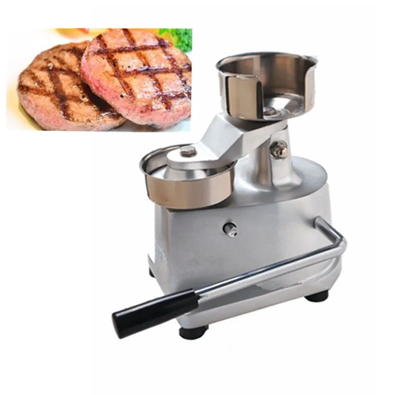 

Commercial manual hamburger patty maker press machine