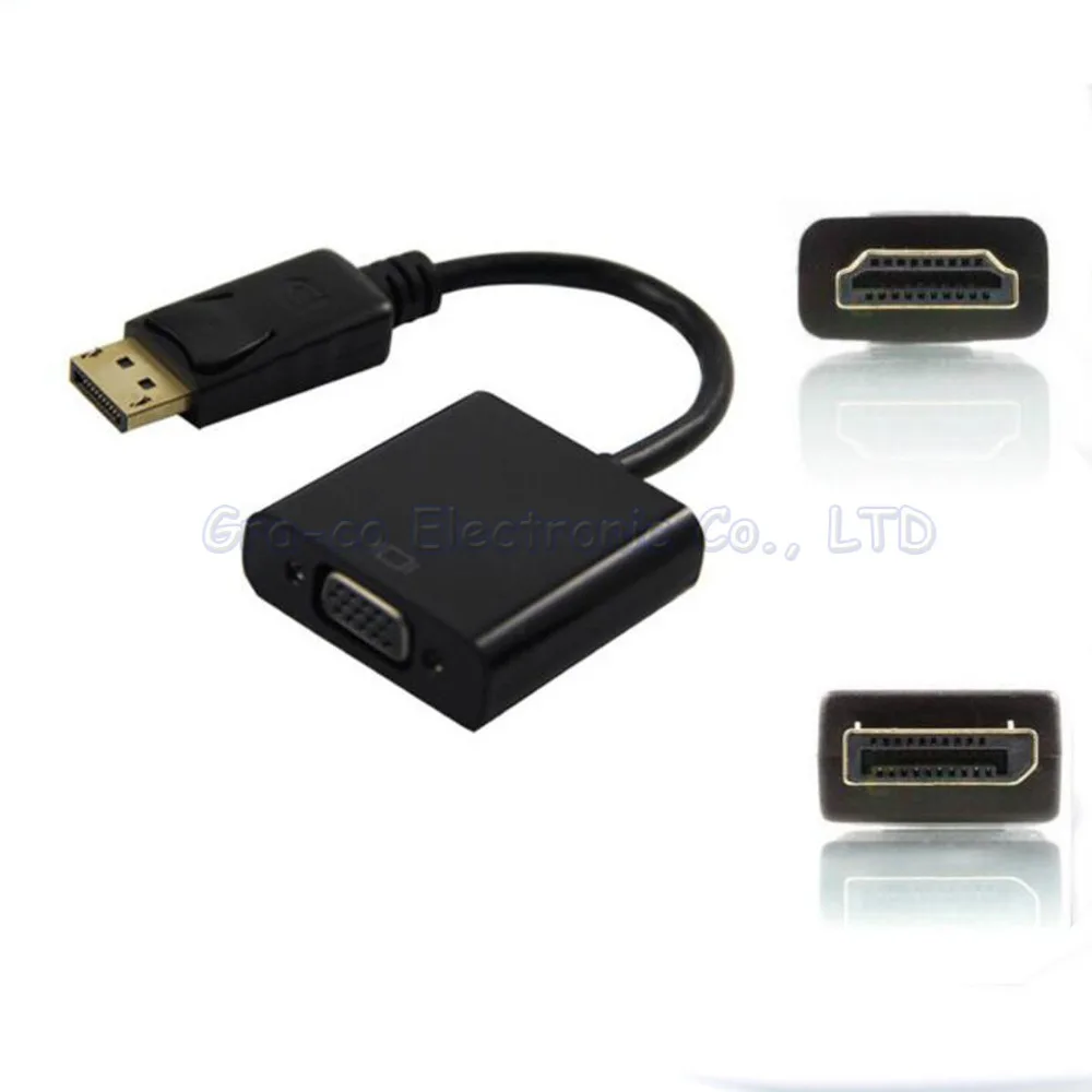 Адаптер DisplayPort VGA DP HD кабель 20 см папа мама|displayport to vga|displayport todisplayport vga adapter |