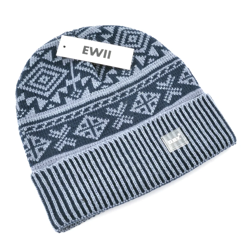 2017 Новые зимние шапка зимняя для мужчин skullies bonnet шапки мужские зима вязание