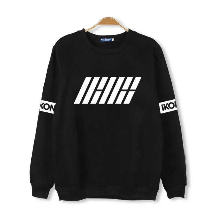 K POP ikon выпустил тот же альбом B.I Kim Hanbin BOBBY Jin Zhiyuan с той стильной толстовкой