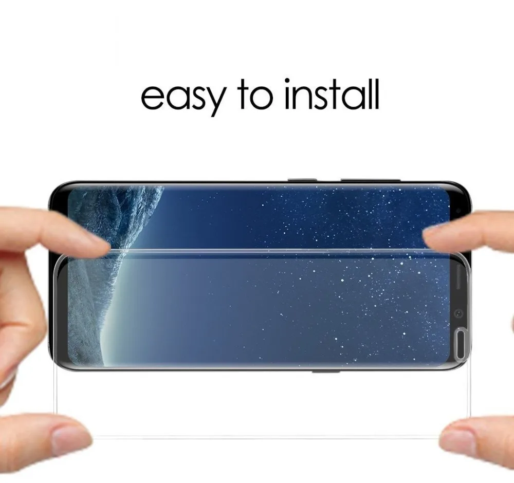 S8 S8 Plus 2 шт полное покрытие 3D изогнутое закаленное стекло анти-пузырьковая Защита экрана для samsung Galaxy S8 PLUS S8 Note 8