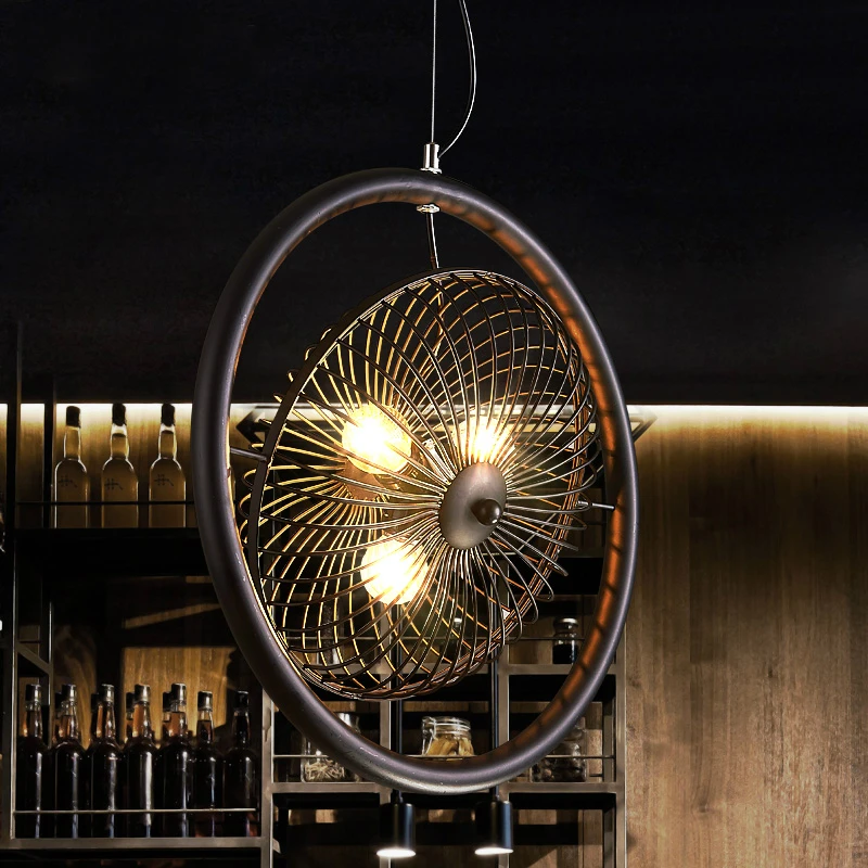 Подвесные светильники в ретро стиле для ресторана бара кафе клетки промышленные