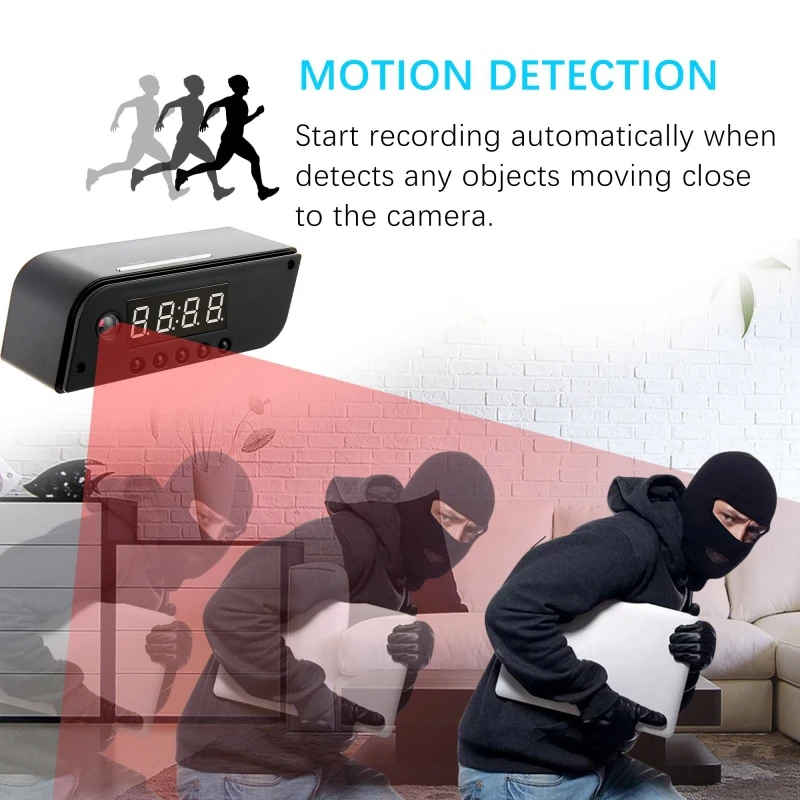 Новинка 1080P мини камера заднего вида Беспроводная няня часы IP HD P2P ночного видения