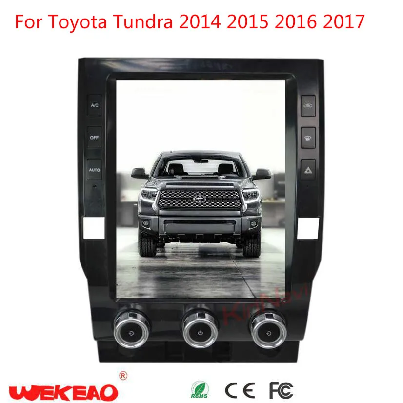 Wekeao 12 1 &quotБольшой Экран Тесла Стиль gps навигации автомобиля радио для Toyota Tundra Android