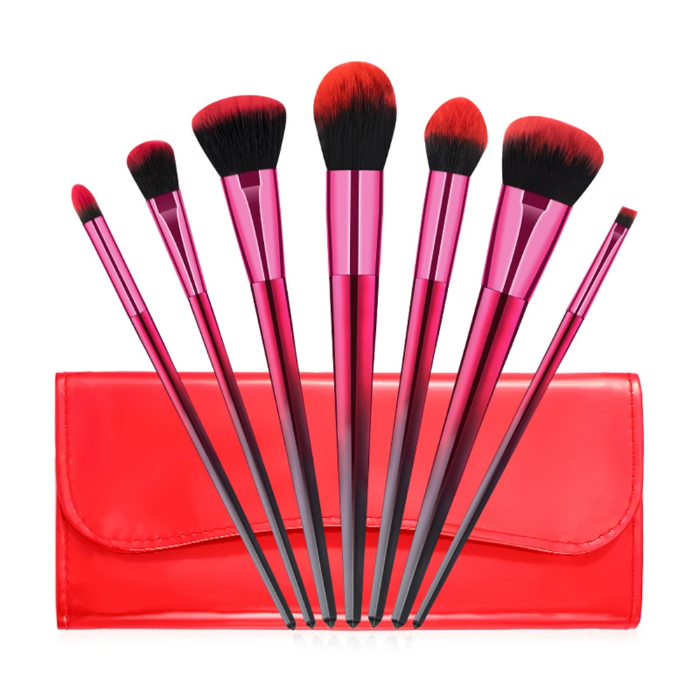 7 PcsColourful новый набор кисточек для макияжа Мощность основа тени век Красота