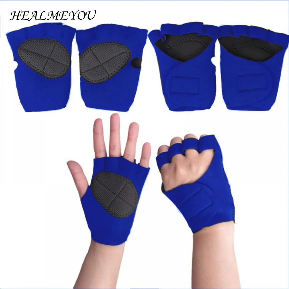 Перчатки для тяжелой атлетики тренировочные митенки из неопрена тренировок