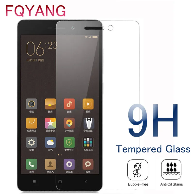 FQYANG 2 шт. 9 H 0 26 мм закаленное стекло для REDMI 3 S 3X3 PRO NOTE 4A 5 PLUS 4X Защитная стеклянная