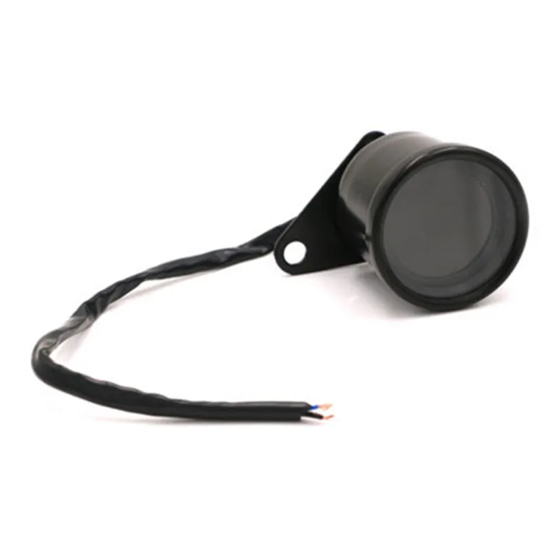 Хром черный цифровой светодиодный ЖК дисплей Тахометр спидометр датчик топлива