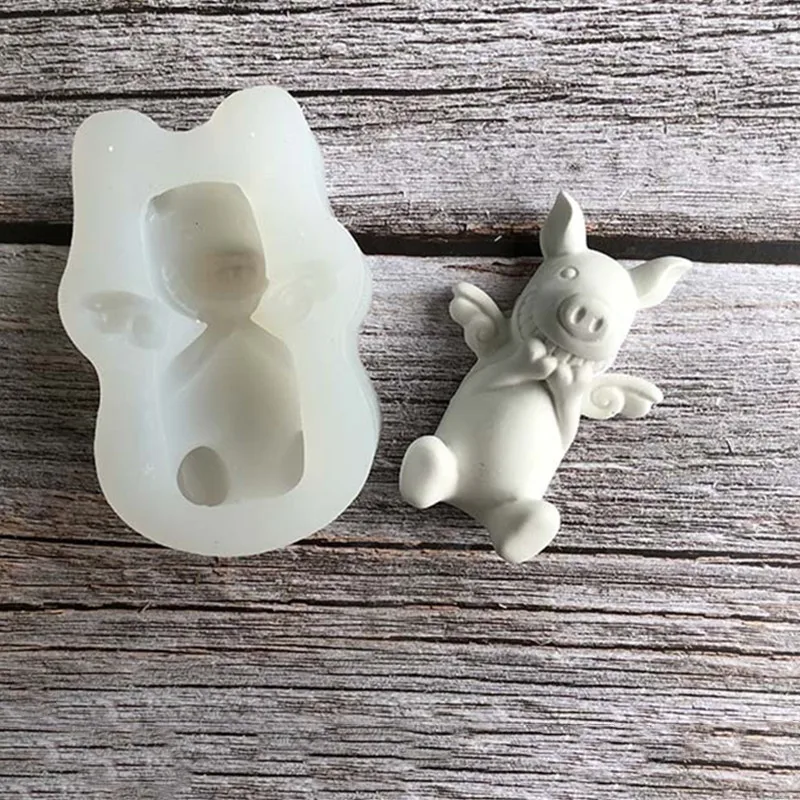 3D медведя оленя Свинья силиконовые формы DIY силиконовая форма шоколадная для