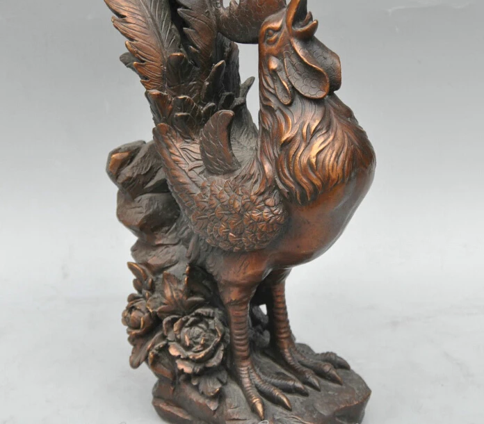 ZSR 12 &quotкитайская Бронзовая скульптура в виде петуха | Дом и сад