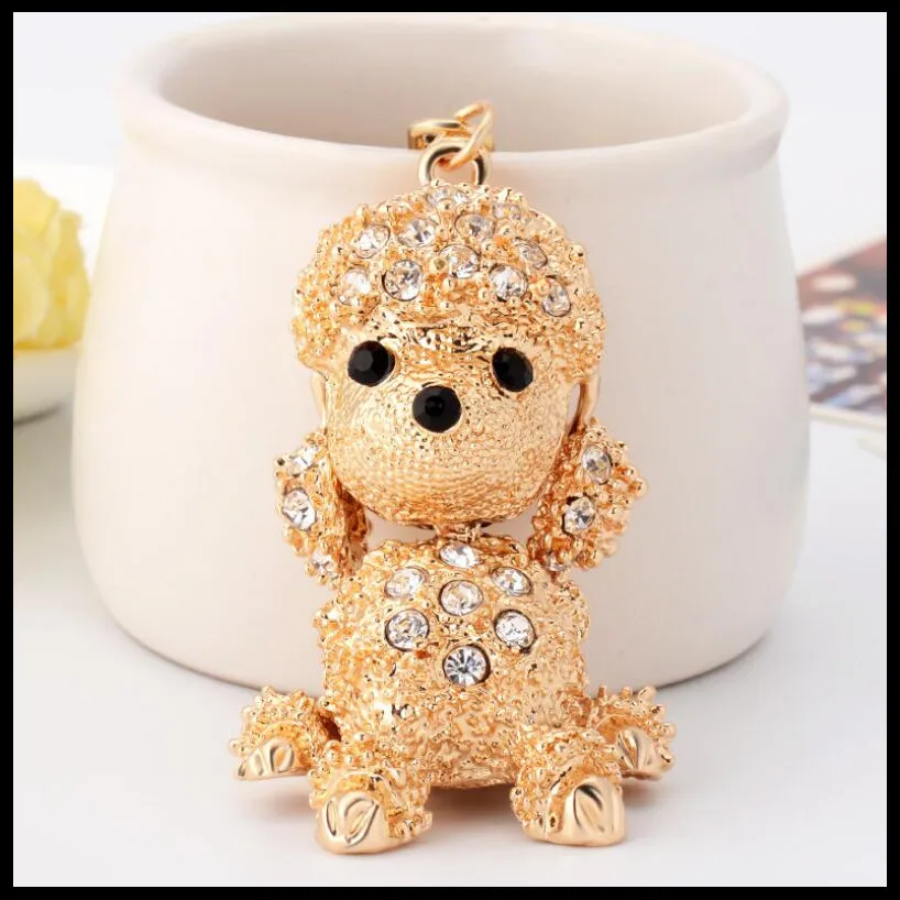 Новинка 2019 модный креативный брелок с пуделем украшения для девочек