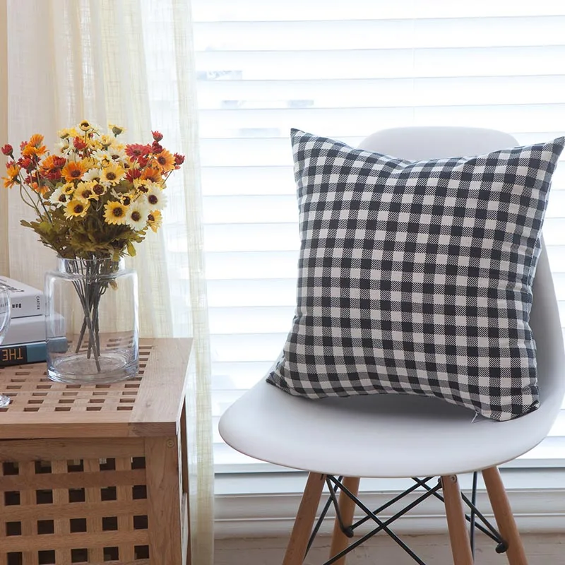 Декоративная наволочка в скандинавском стиле поясничная печать для подушки