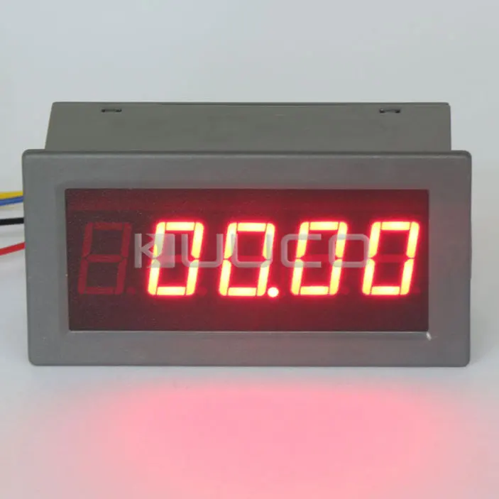 Цифровой Амперметр +/-0 ~ 50A измеритель тока красный светодиодный амперметр