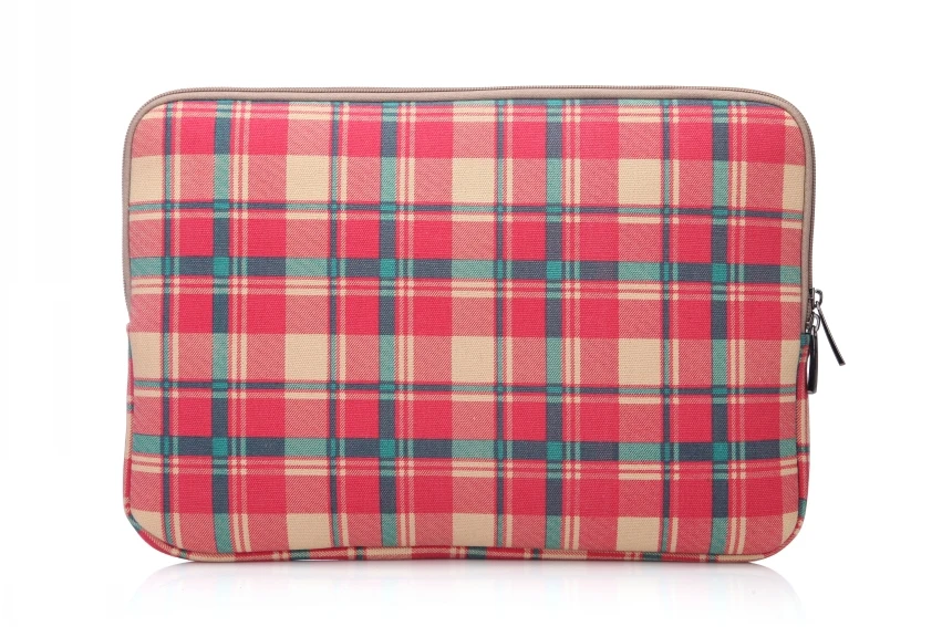 Lisen неопреновая сумка для ноутбука с клетчатым узором усиленная водостойкая